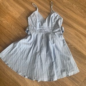 Fit and flare dress with bow